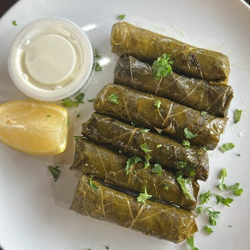 Meat or Vegetarian Grape Leaves.