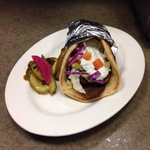 Lamb Gyro Pita Combo.