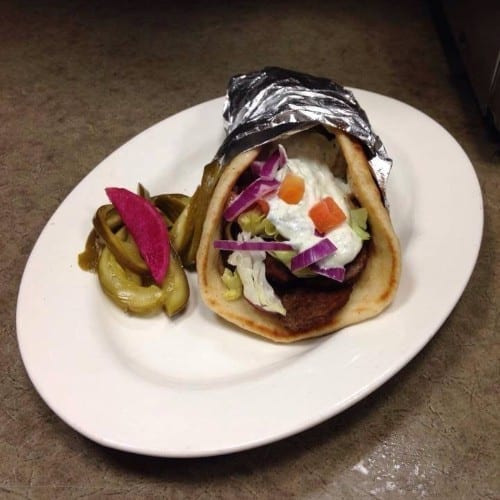 Lamb Gyro Pita.