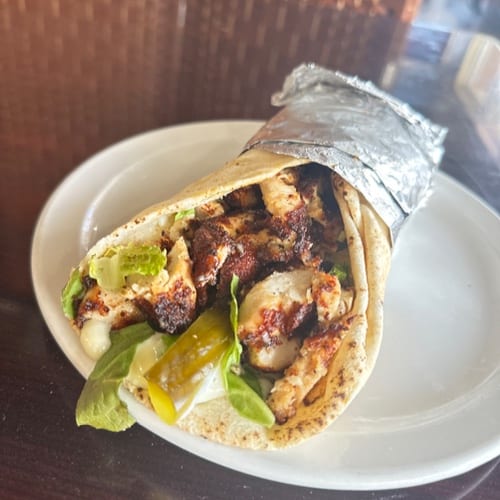 Chicken Cream Chop Pita.