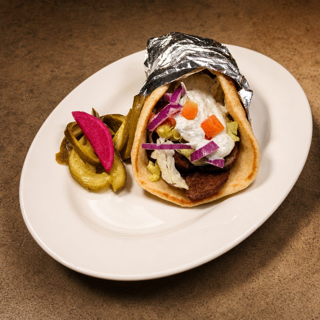 Chicken Gyro Pita Combo.