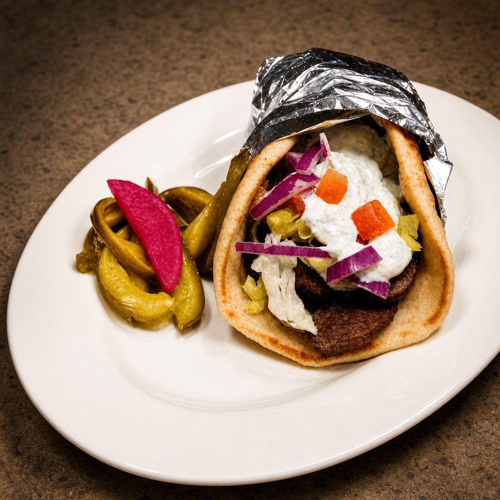 Chicken Kabob Pita.
