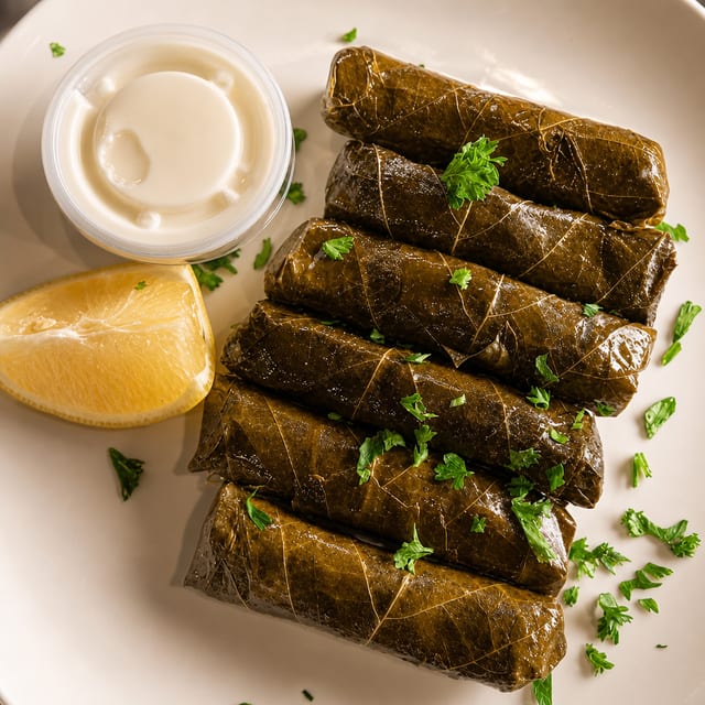 Meat or Vegetarian Grape Leaves.