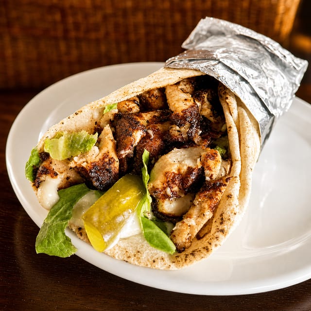Chicken Cream Chop Pita.