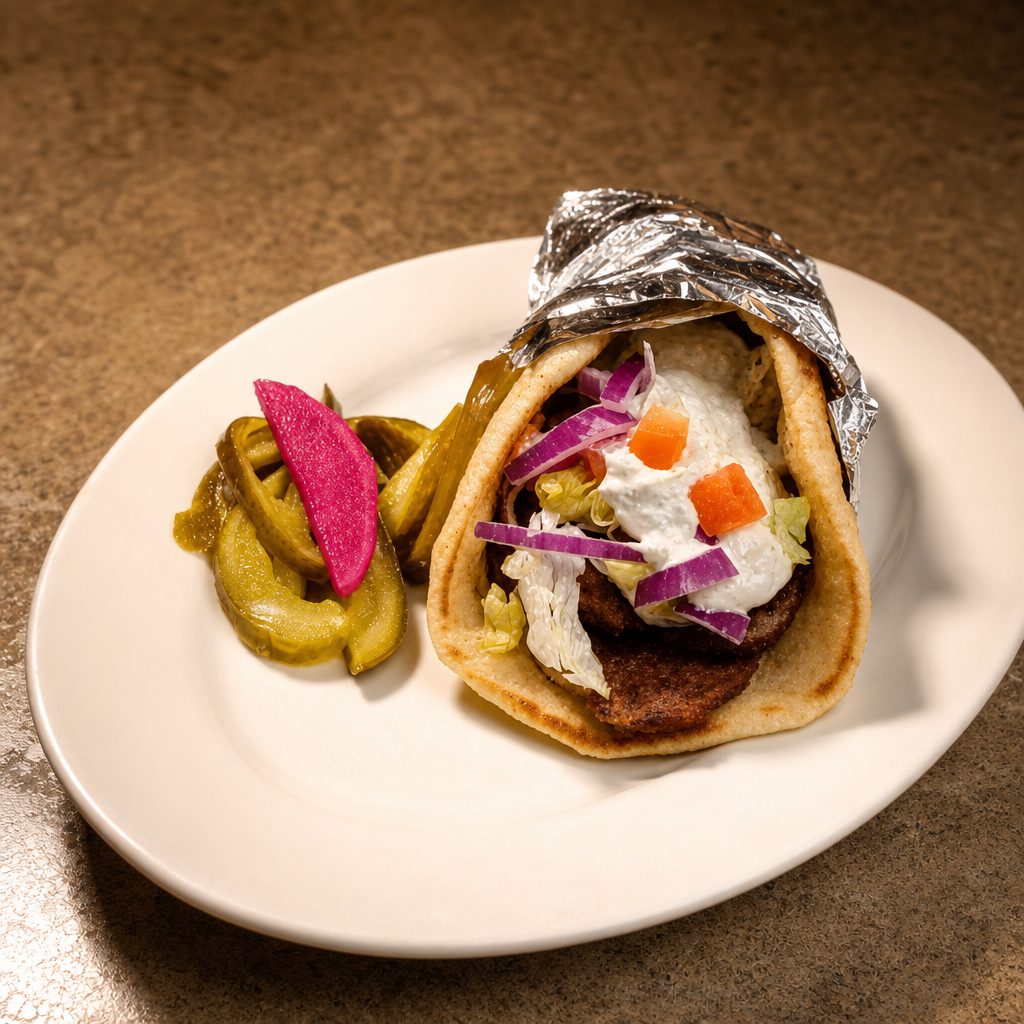 Lamb Gyro Pita.