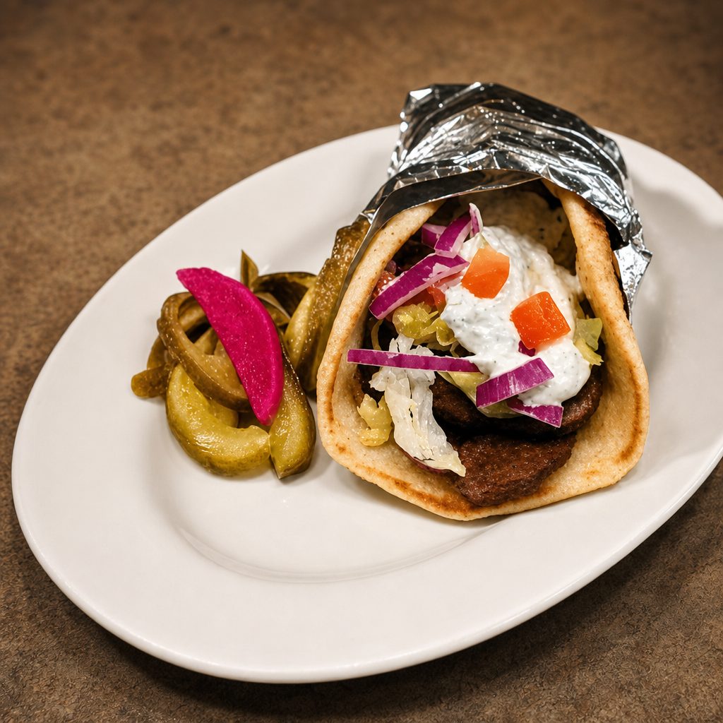 Greek Chicken Pita Combo.
